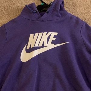Cropped Purple Nike Hoodie